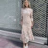 SS25 Brigitte φόρεμα δαντέλα εφαρμοστό ροζ 