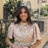SS25 Brigitte Μοναστηριακό δαντέλα ροζ κοντό φόρεμα
